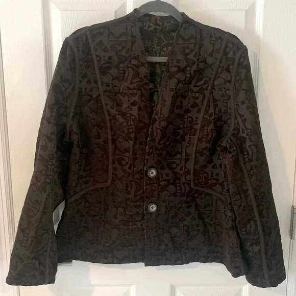 Brocade, reversible blazer - Picture 1 of 9